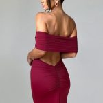 Belinda Maxi Dress - Burgundy - Image 6