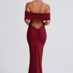 Belinda Maxi Dress - Burgundy - Image 9
