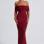 Belinda Maxi Dress - Burgundy - Image 11