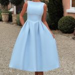 Clarabella Midi Dress - Blue - Image 3
