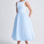 Clarabella Midi Dress - Blue - Image 7