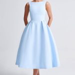 Clarabella Midi Dress - Blue - Image 9