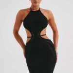 Delia Maxi Dress - Black - Image 10