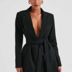 Heather Suit Dress - Black - Image 3