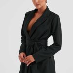 Heather Suit Dress - Black - Image 4