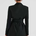 Heather Suit Dress - Black - Image 5