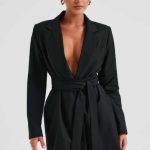 Heather Suit Dress - Black - Image 10