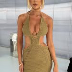 Arabella Maxi Dress - Khaki - Image 4
