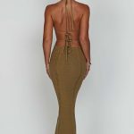 Arabella Maxi Dress - Khaki - Image 8