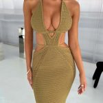 Arabella Maxi Dress - Khaki - Image 17