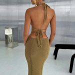 Arabella Maxi Dress - Khaki - Image 19