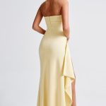 Zafira Maxi Dress - Lemon - Image 2
