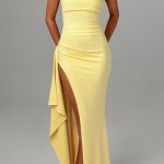 Zafira Maxi Dress - Lemon - Image 8