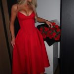 Mariella Midi Dress - Red - Image 3