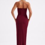 Marcia Maxi Dress - Burgundy - Image 2