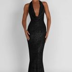 Chrishelle Maxi Dress - Black Sparkle