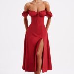 Courtney Midi Dress - Red
