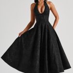 Effie Midi Dress - Black - Image 3