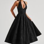 Effie Midi Dress - Black - Image 4
