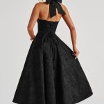 Effie Midi Dress - Black - Image 7