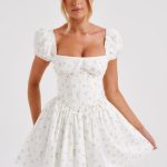 Penelope Mini Dress - Blush Floral Print - Image 4