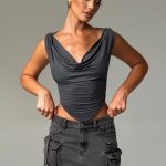 Franziska Top - Charcoal