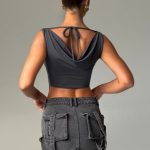Franziska Top - Charcoal - Image 2