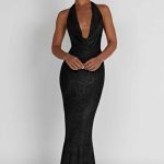 Chrishelle Maxi Dress - Black Sparkle - Image 2