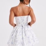 Maeve Mini Dress - Blue Ditsy Print - Image 2