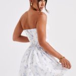 Maeve Mini Dress - Blue Ditsy Print - Image 4