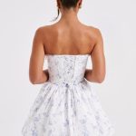 Maeve Mini Dress - Blue Ditsy Print - Image 6