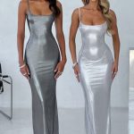 Kyranni Maxi Dress - Silver - Image 6