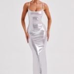Kyranni Maxi Dress - Silver - Image 8