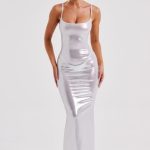 Kyranni Maxi Dress - Silver - Image 9