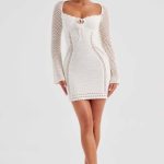 Dezi Mini Dress - White - Image 3