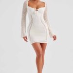 Dezi Mini Dress - White - Image 7