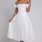 Elora Midi Dress - Ivory