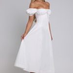 Elora Midi Dress - Ivory - Image 4