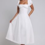 Elora Midi Dress - Ivory - Image 5