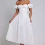 Elora Midi Dress - Ivory - Image 8