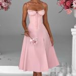 Deanna Midi Dress - Blush - Image 5