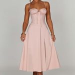 Deanna Midi Dress - Blush - Image 8