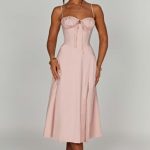 Deanna Midi Dress - Blush - Image 9
