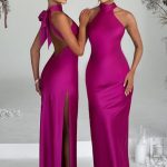Etta Maxi Dress - Hot Pink - Image 9
