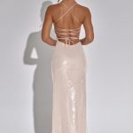 Bells Maxi Dress - Nude - Image 2