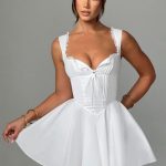 Antonella Mini Dress - Ivory - Image 3