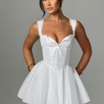 Antonella Mini Dress - Ivory - Image 6