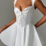Antonella Mini Dress - Ivory - Image 8
