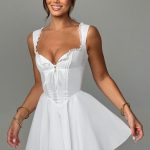 Antonella Mini Dress - Ivory - Image 10