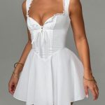 Antonella Mini Dress - Ivory - Image 11